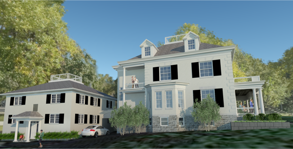 Artist rendering of side of house 2.0
